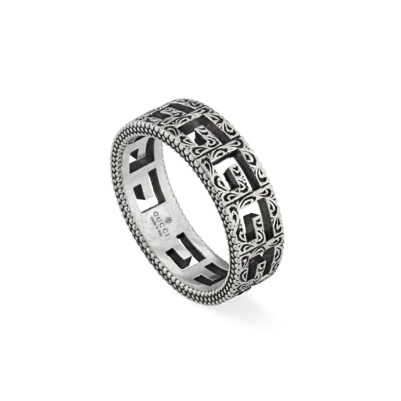 GUCCI G CUBE RING SILVER YBC814848001
