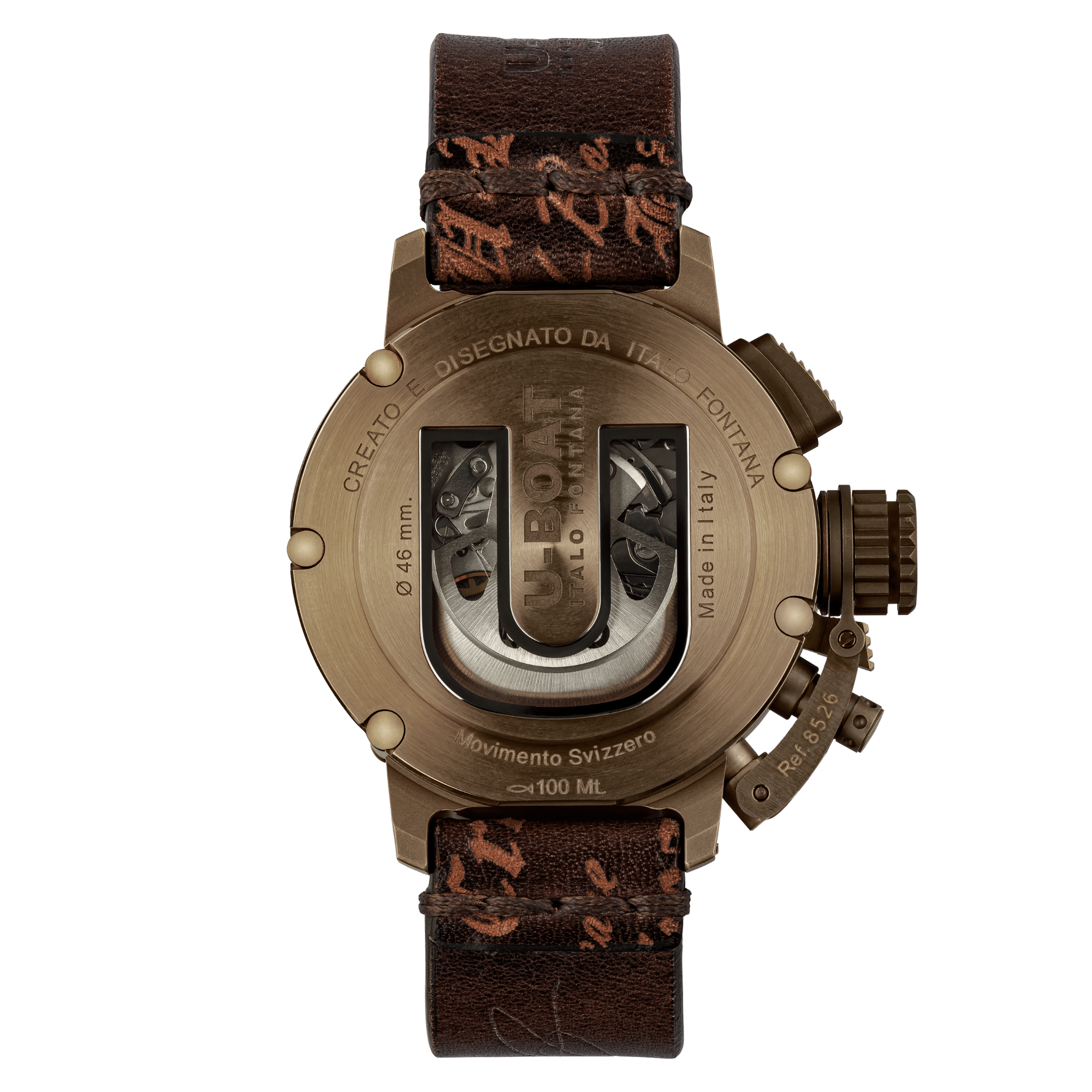 U-boat CHIMERA SAPPHIRE GREEN CHRONO BRONZE CODE 8526