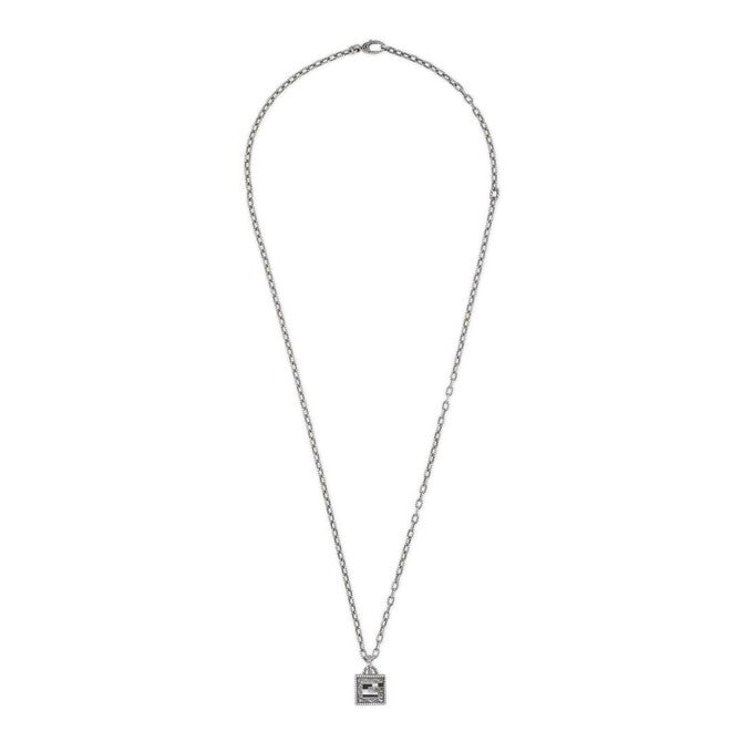 GUCCI G CUBE NECKLACE 50CM SILVER YBB814849001
