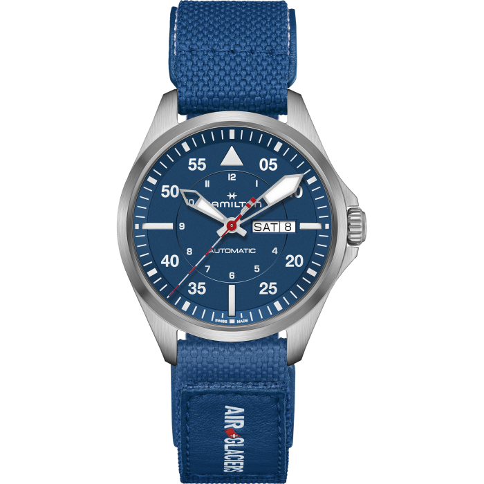 Khaki Aviation Pilot Day Date Auto - Air-Glaciers Edition - H64655941