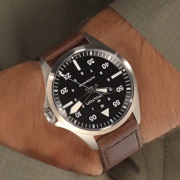 Khaki Aviation Pilot Auto 39mm - H76305530