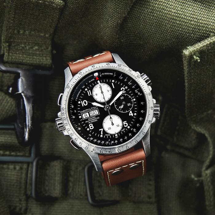 HAMILTON  KHAKI AVIATION X-WIND AUTO CHRONO 44MM H77616533