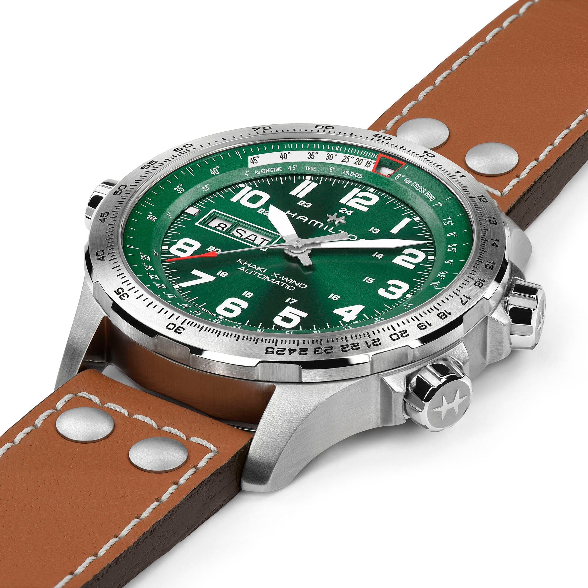 Khaki Aviation X-Wind Day Date Auto - H77735560