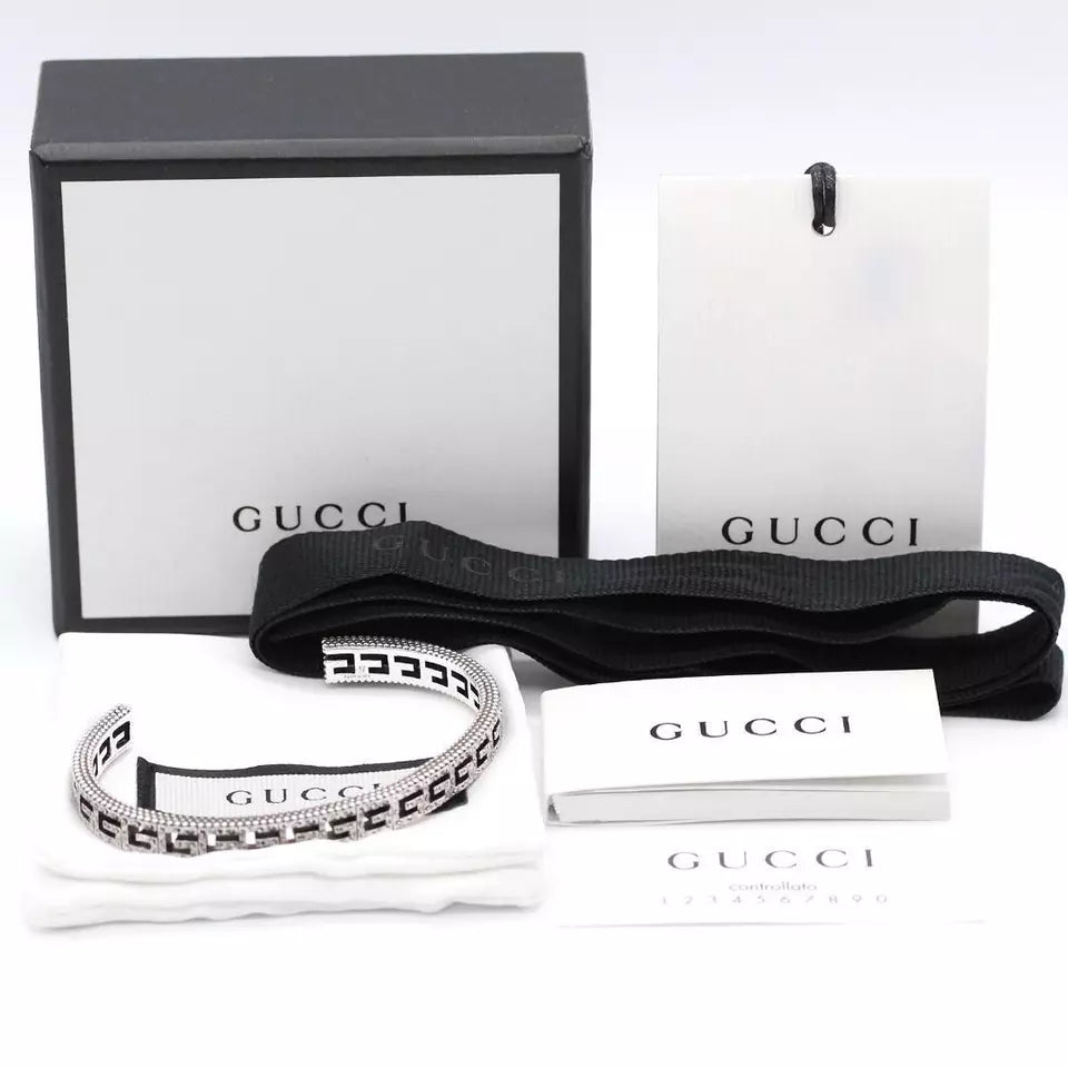 GUCCI G CUBE BRACELET SILVER&WHITE ZIRCON YBA817030001
