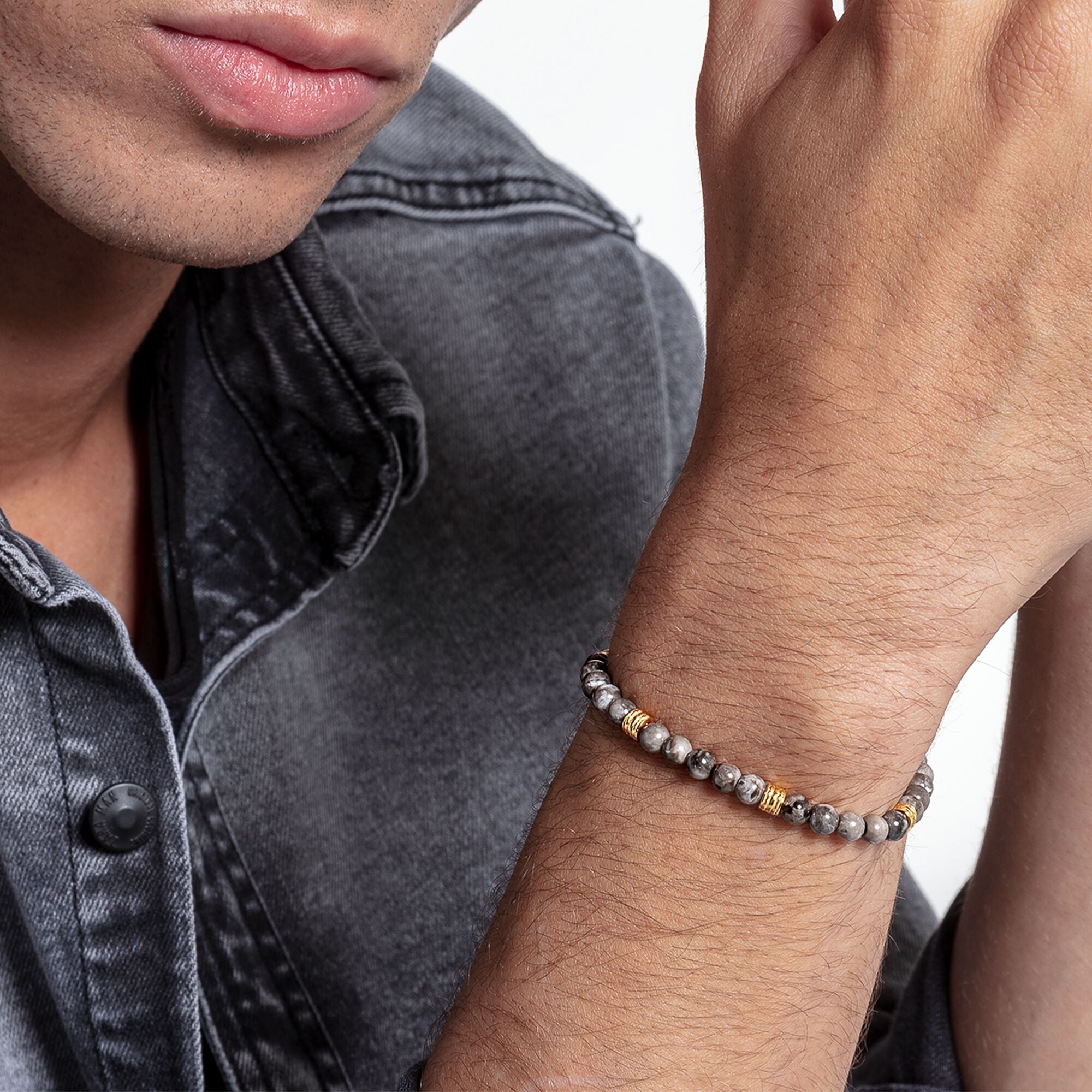 Thomas Sabo  Bracelet lucky Charm, grey A1926-413-5-L19