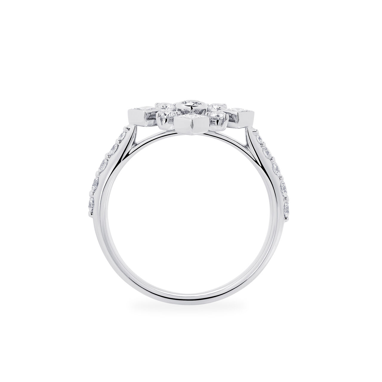 Birks Snowflake  Diamond Stud Earrings 450016921279