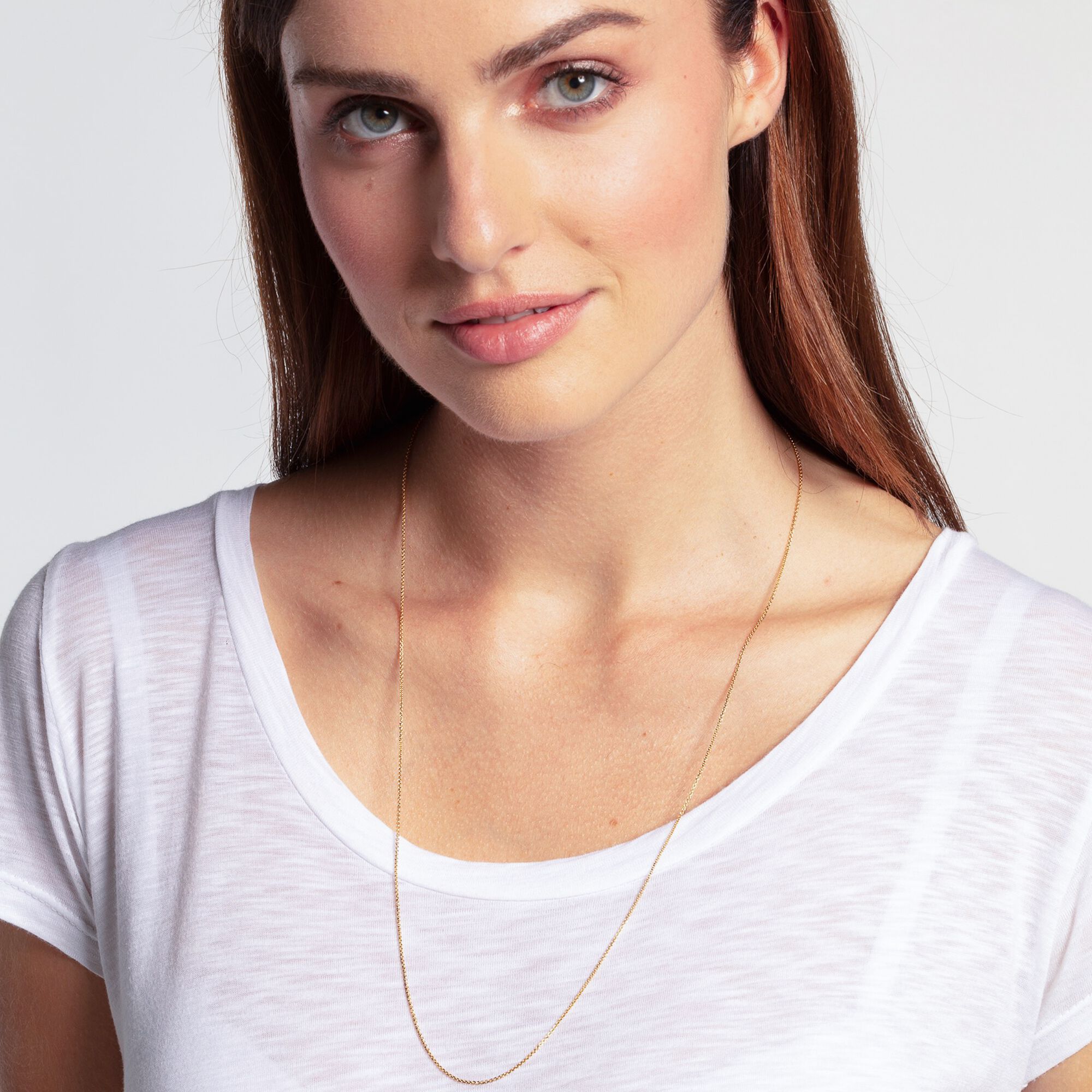 THOMAS SABO Yellow-gold plated fine anchor chain KE1105-413-39