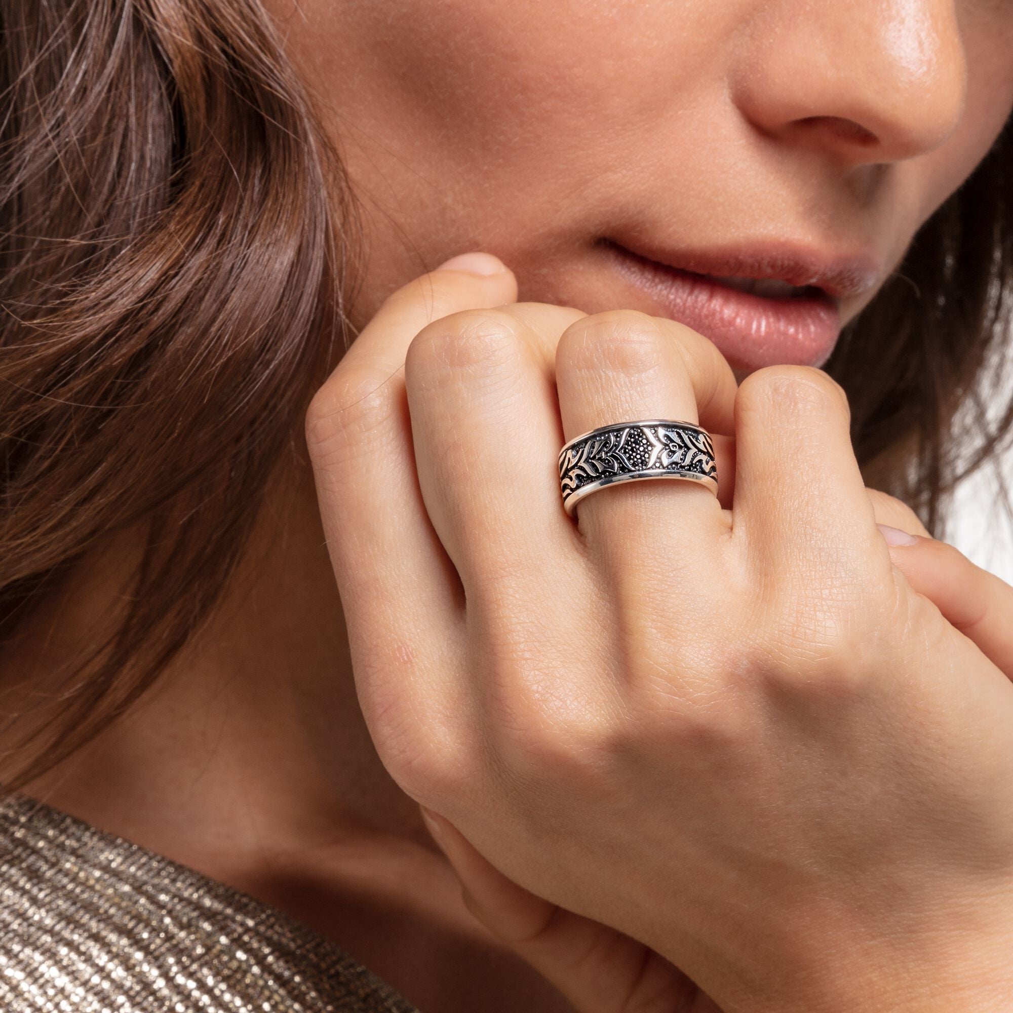 Thomas Sabo  Ring black tiger pattern TR2291-643-11-62